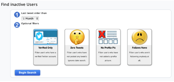 Find inactive users in UnfollowSpy