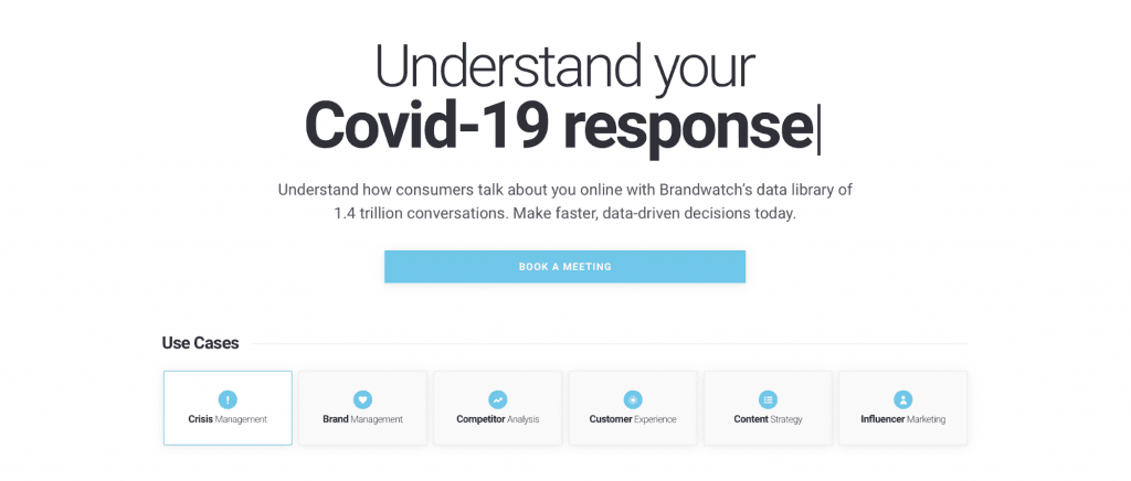 Brandwatch Brand Monitoring platform
