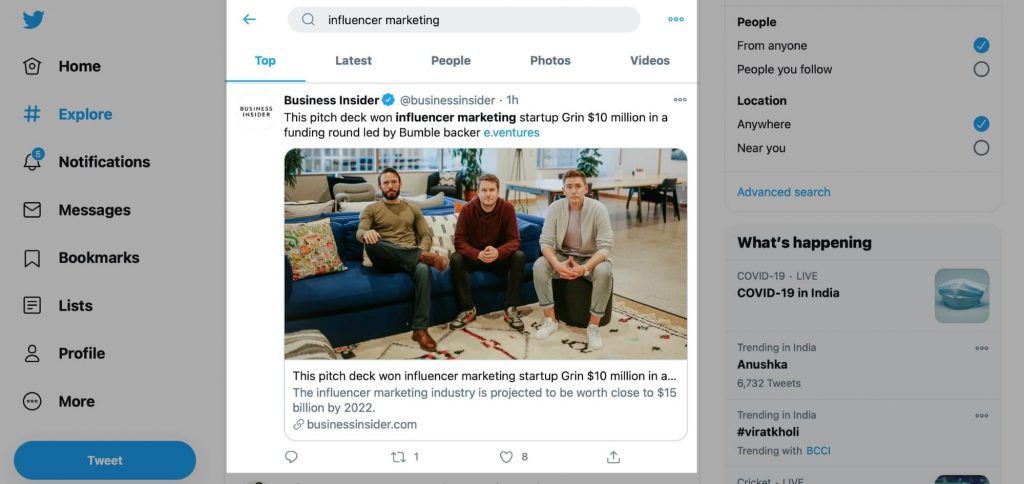 Find Content Ideas on Twitter