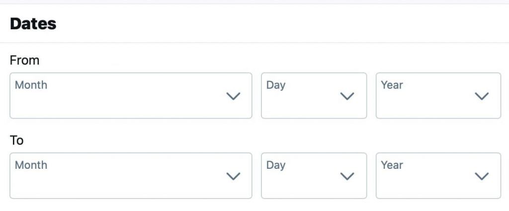 Twitter Advanced search Date range