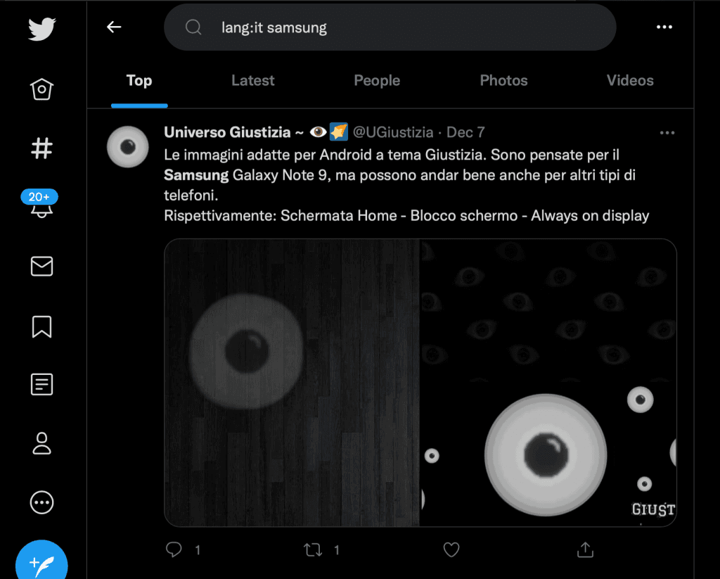 Search Tweets in a Specific Language