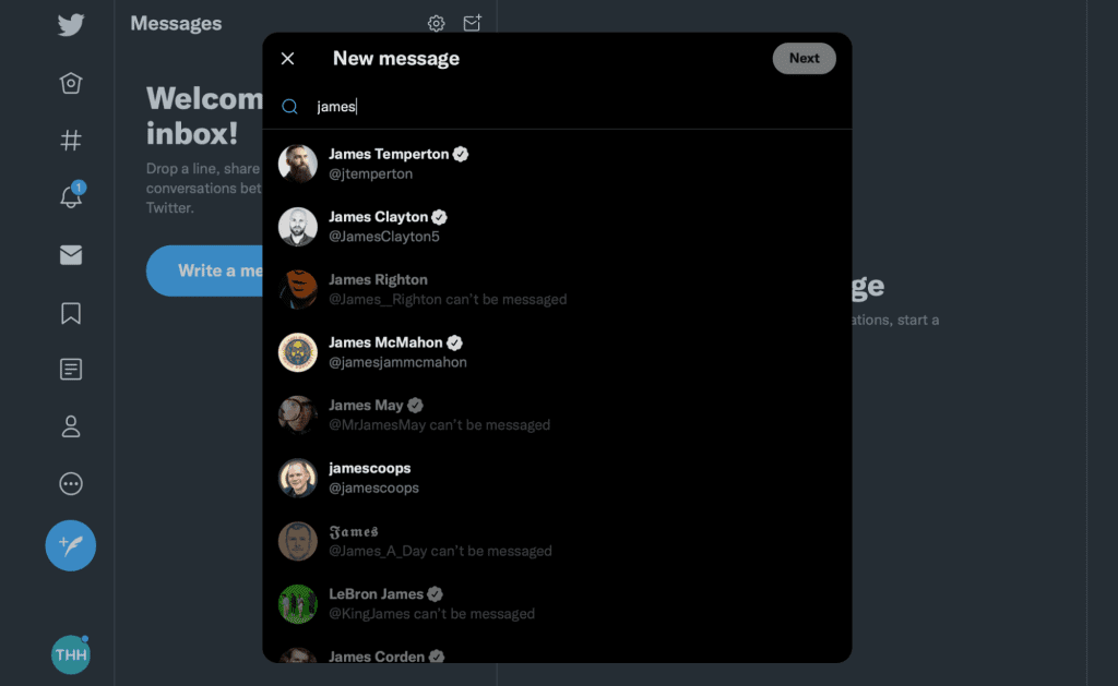 How to DM on Twitter