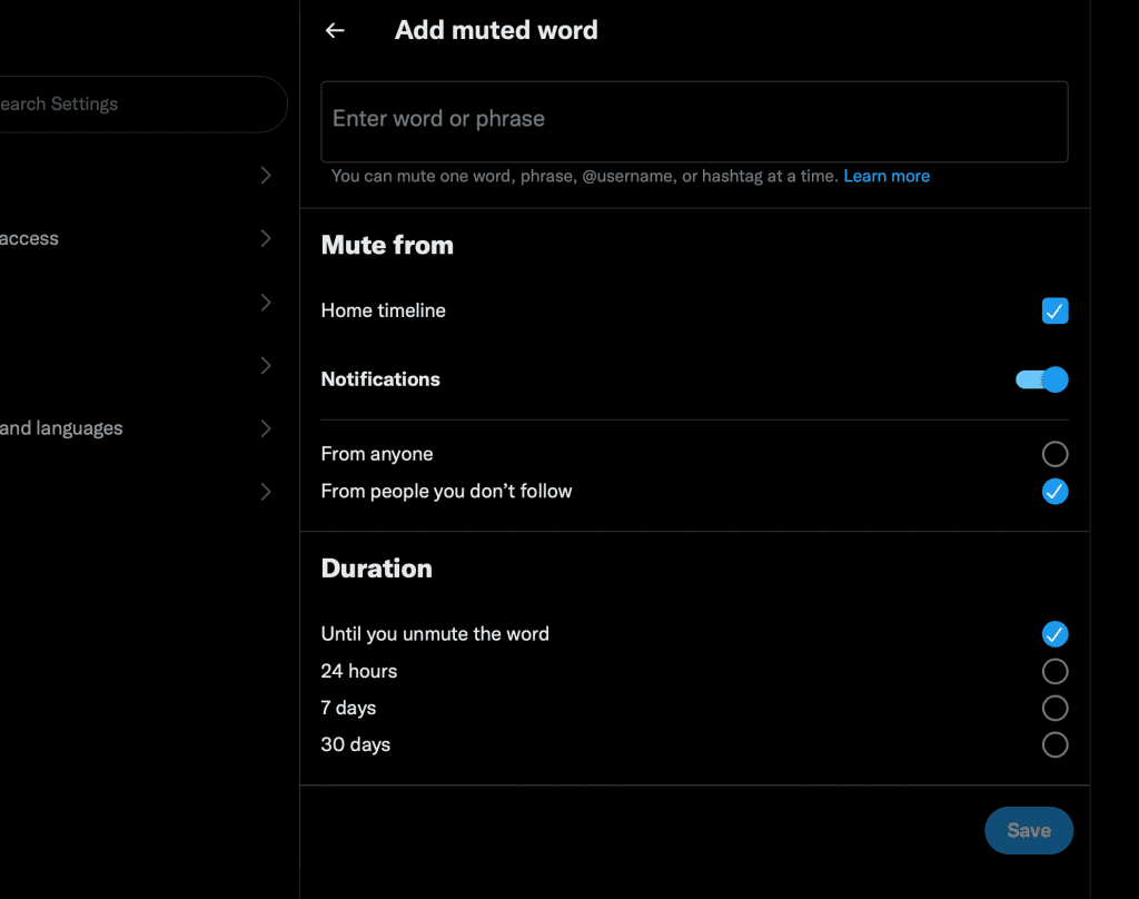 How to Mute Words on Twitter