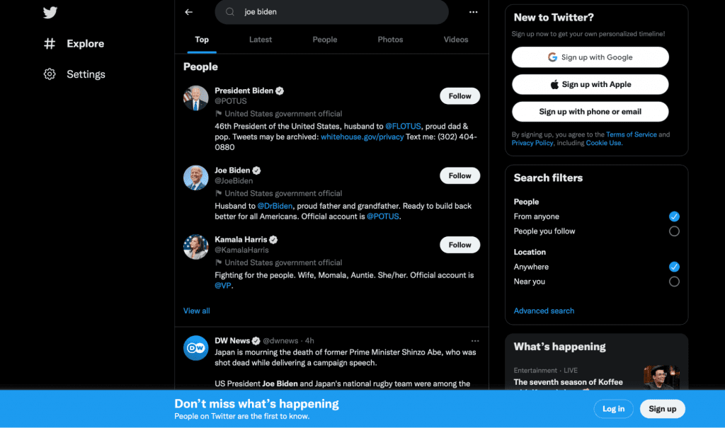Read Twitter Without an Account